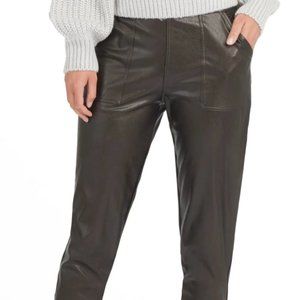 NEW SPANX Faux Leather Jogger Pants - Noir